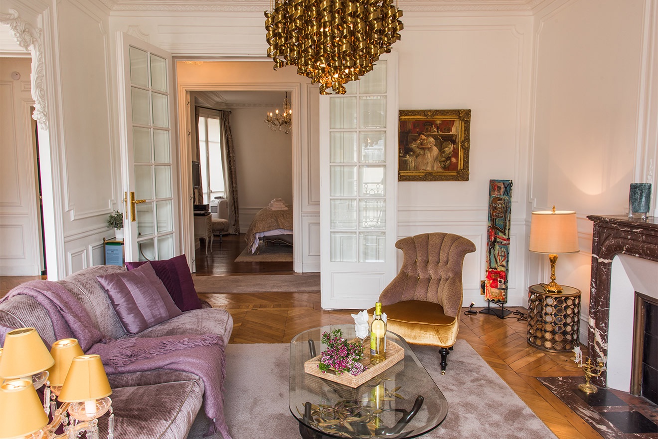 Enjoy lively conversations in your Paris apartment.