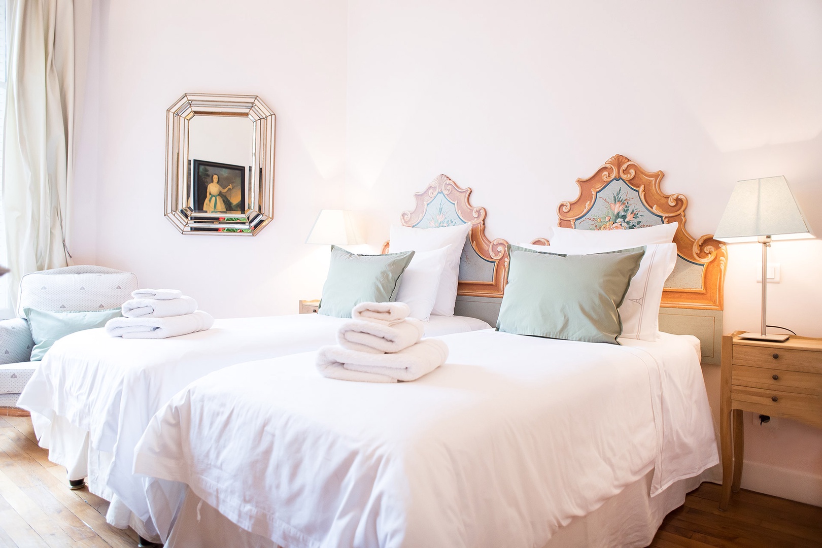 Enjoy fine furnishings and plenty of seclusion in bedroom 2.