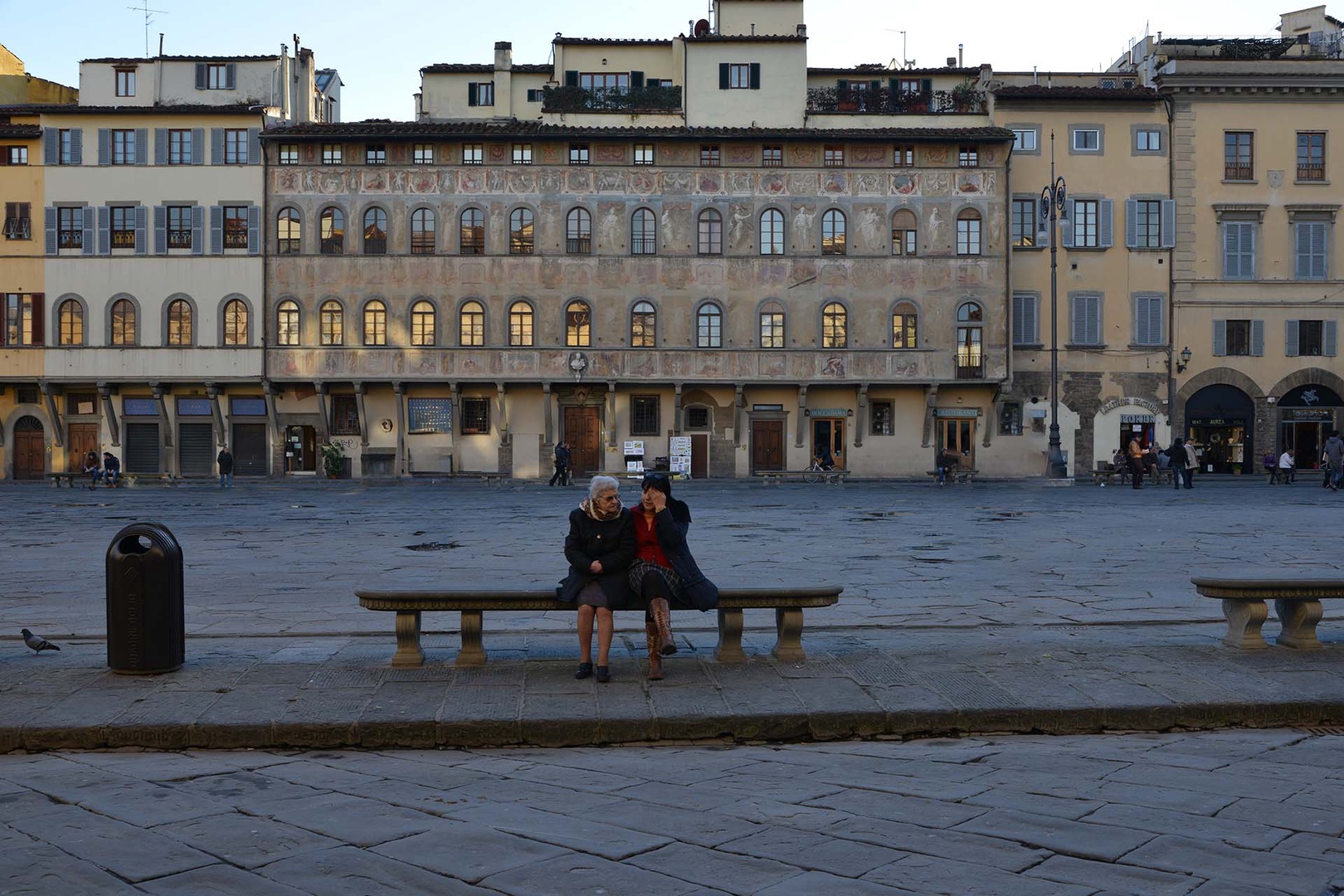 Imagine staying in this historic palace. The exterior is decorated with colorful frescoes from 1620.