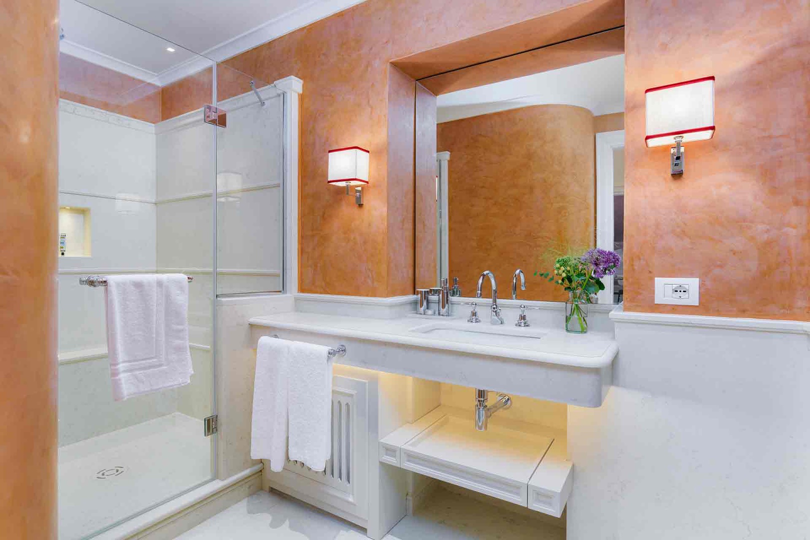 Step into your private spa-like retreat in bathroom 4.