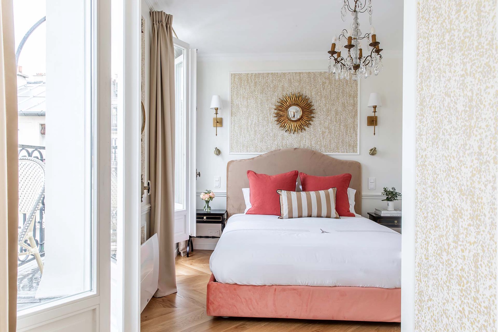 Two beautiful bedrooms exude charm.