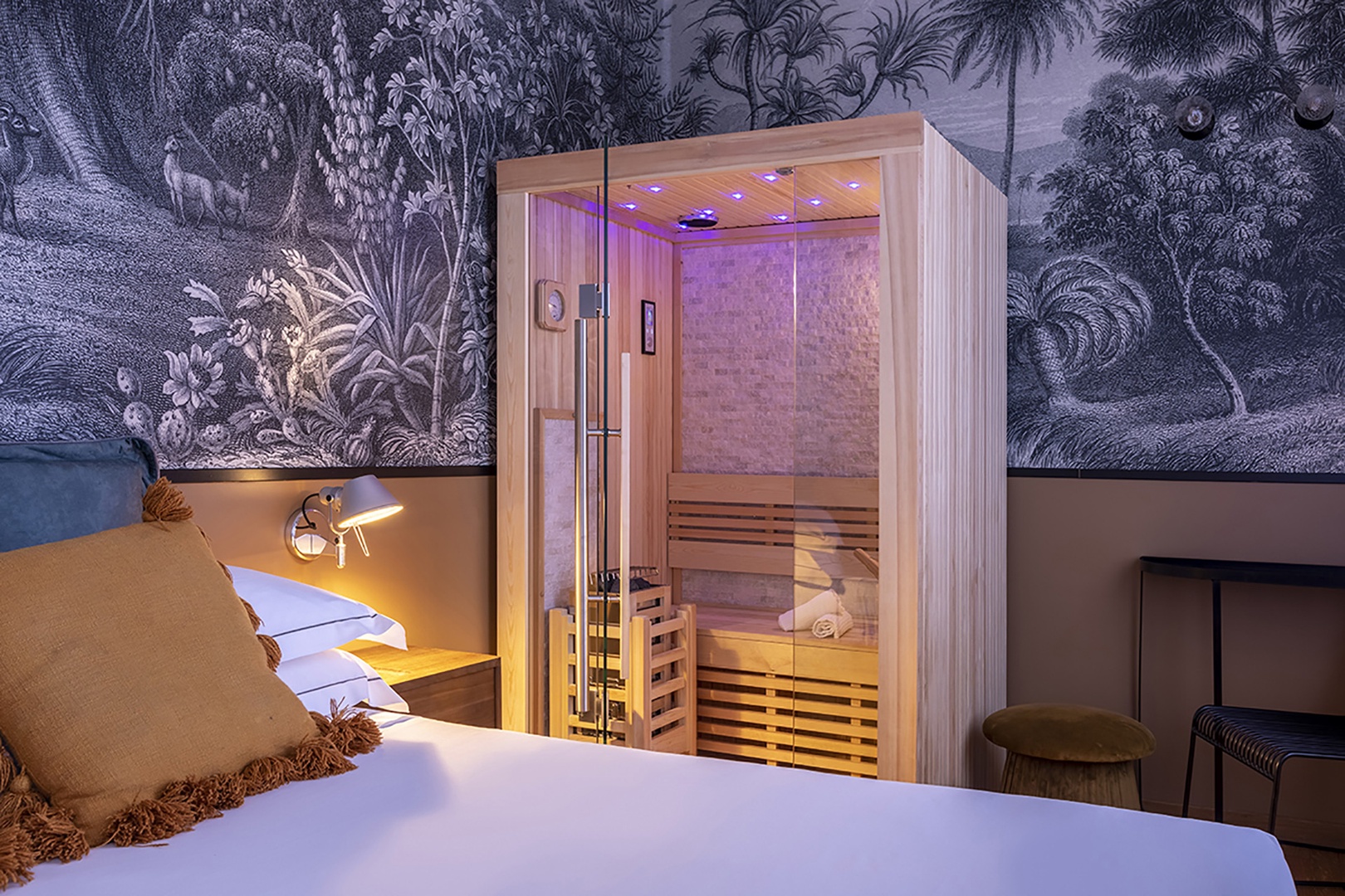 Relax after a day of sightseeing in the sauna.