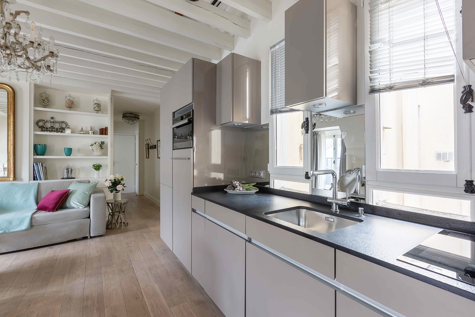 Enjoy shopping at Rue Cler and dining at home.