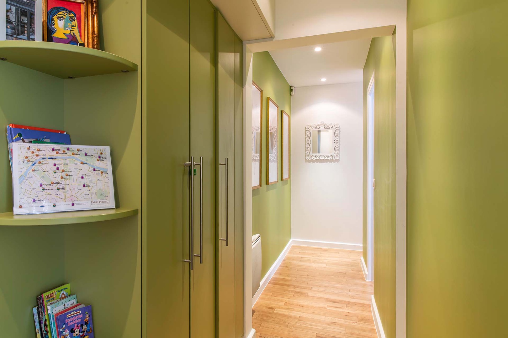 Bright and cheery hallway to bedrooms and bathroom 2.