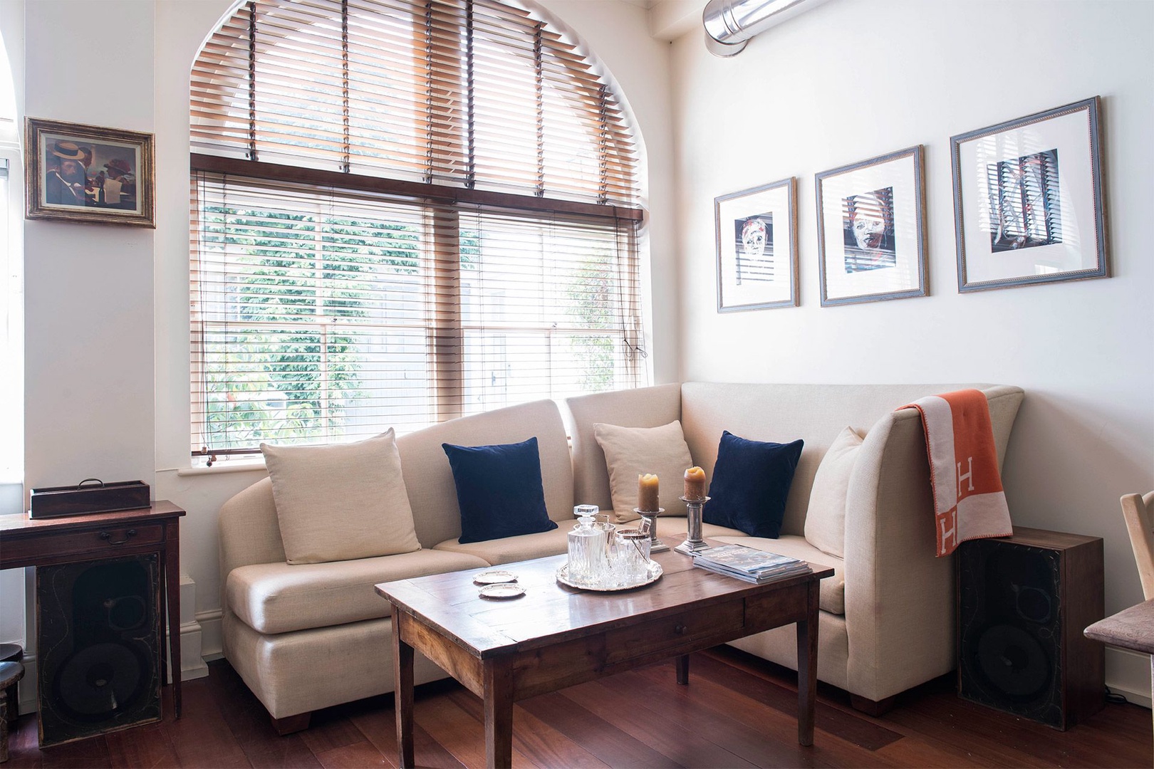 Elegant seating area in the open living room