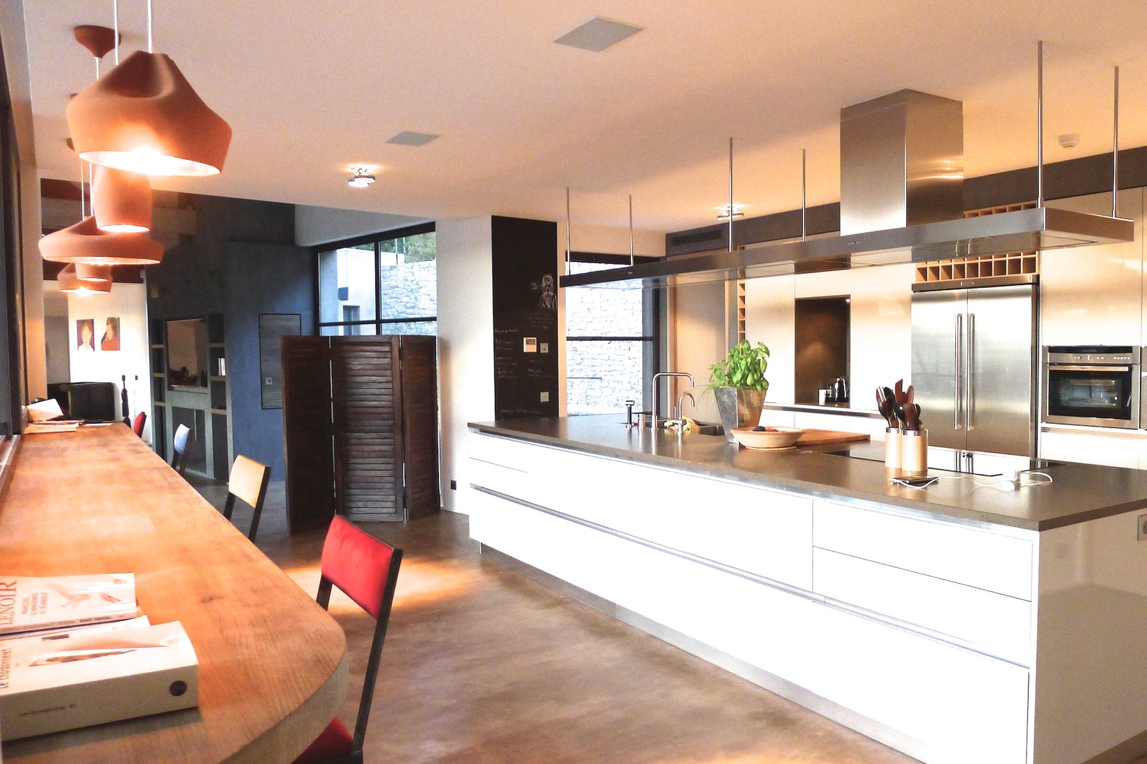 Open floor plan allows for socializing while preparing meals