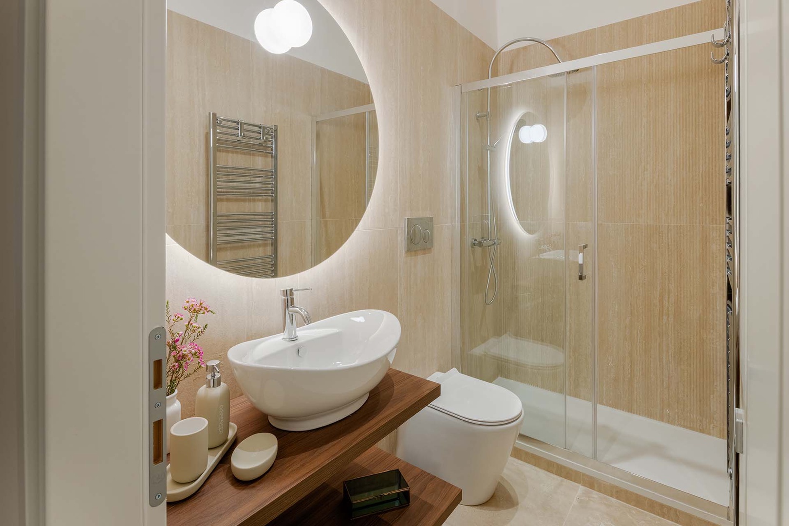 Bathroom 2 is between bedroom 2 and study.