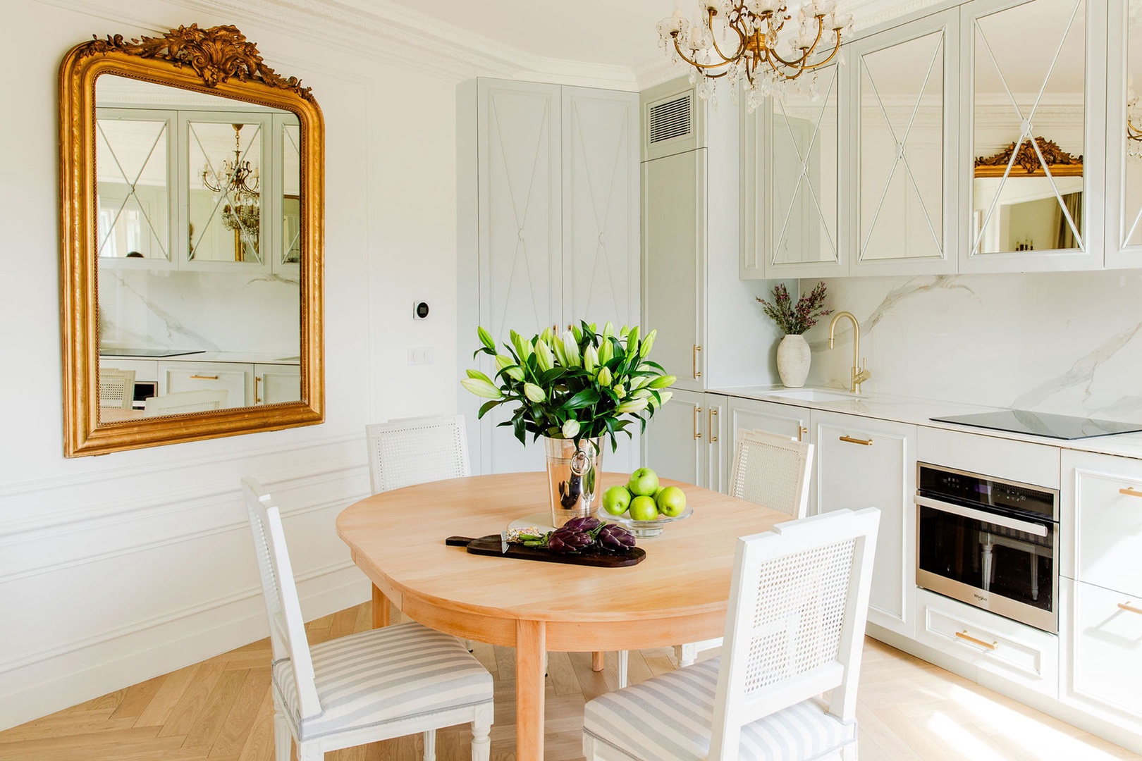 Cook gourmet meals at home in this gorgeous kitchen.