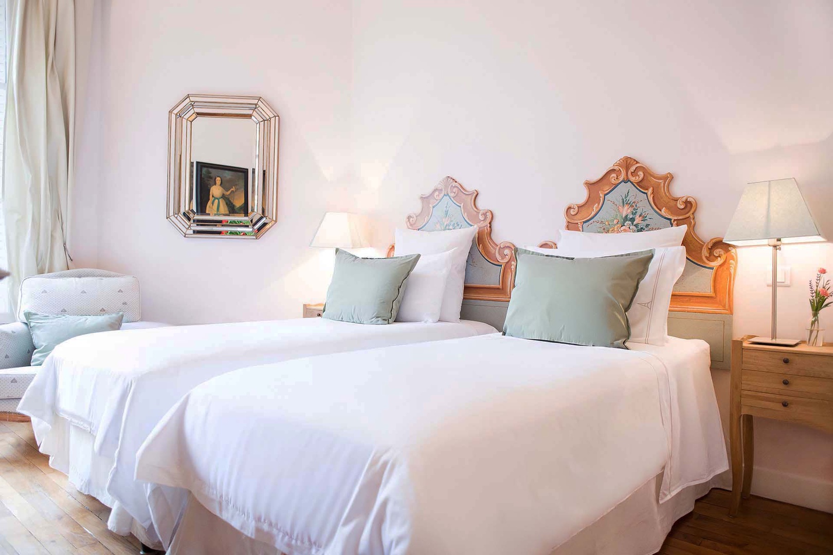 Enjoy fine furnishings and plenty of seclusion in bedroom 2.