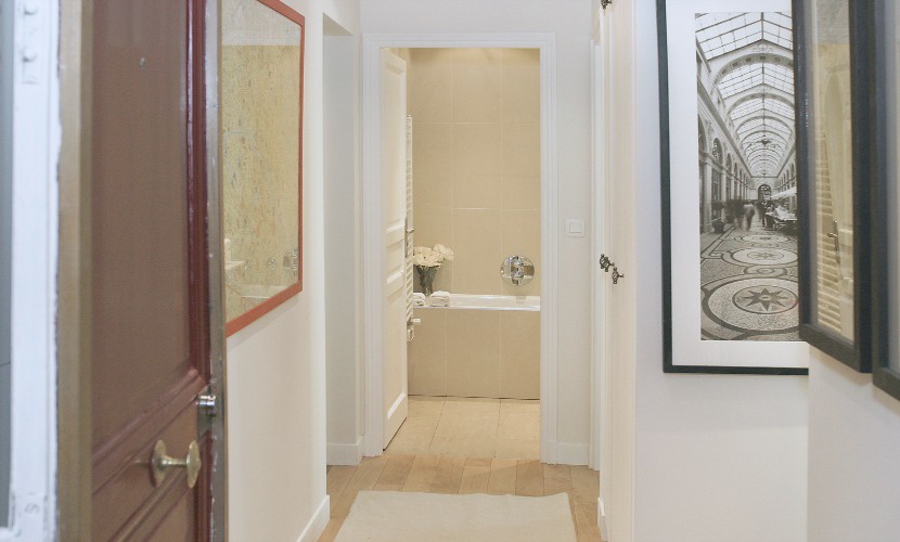 The spacious entry way