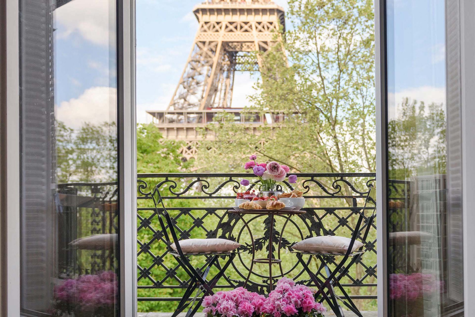 The Viognier has an unbeatable Eiffel Tower view.