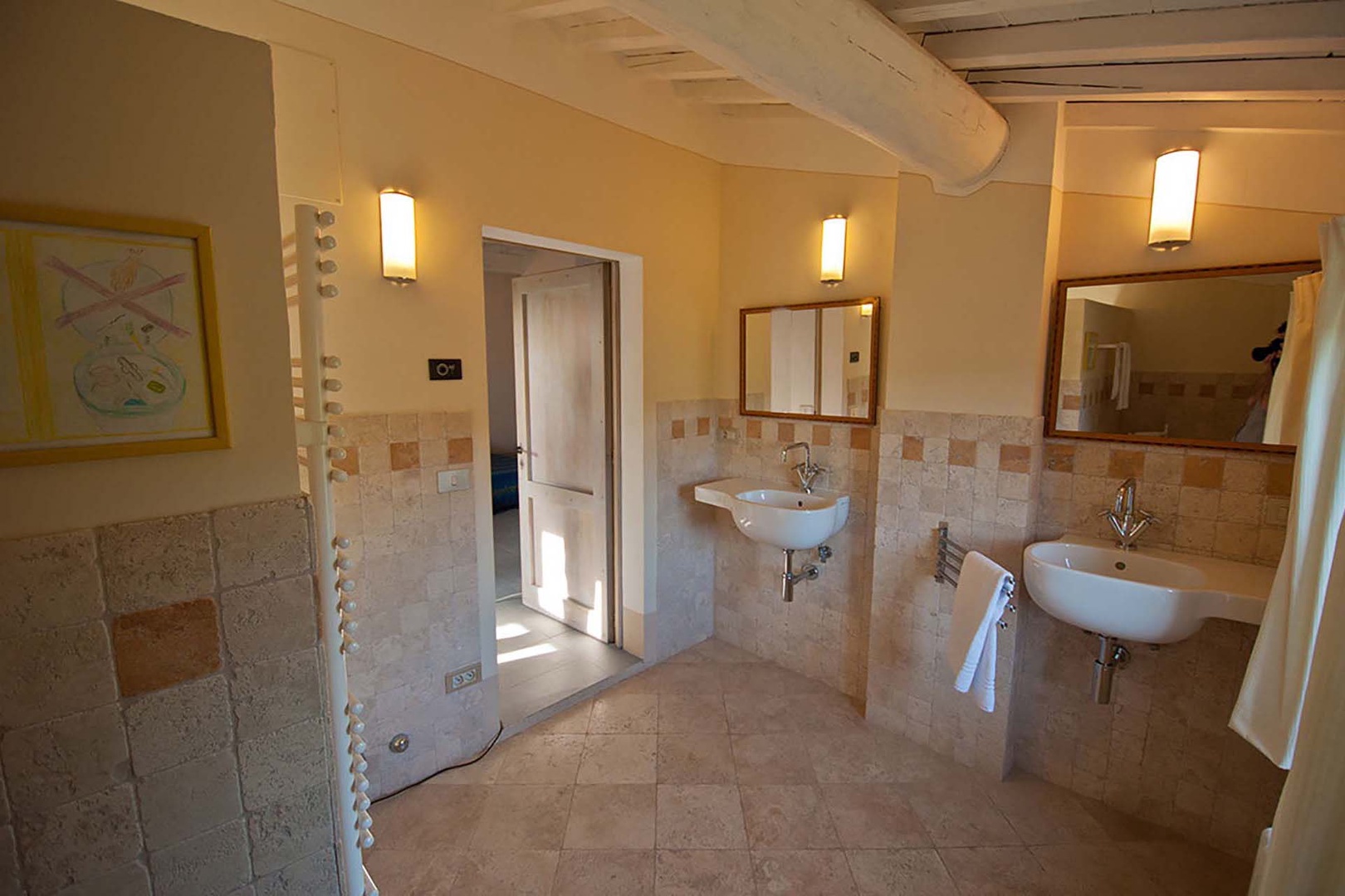 En suite bathroom to bedroom 5 with shower