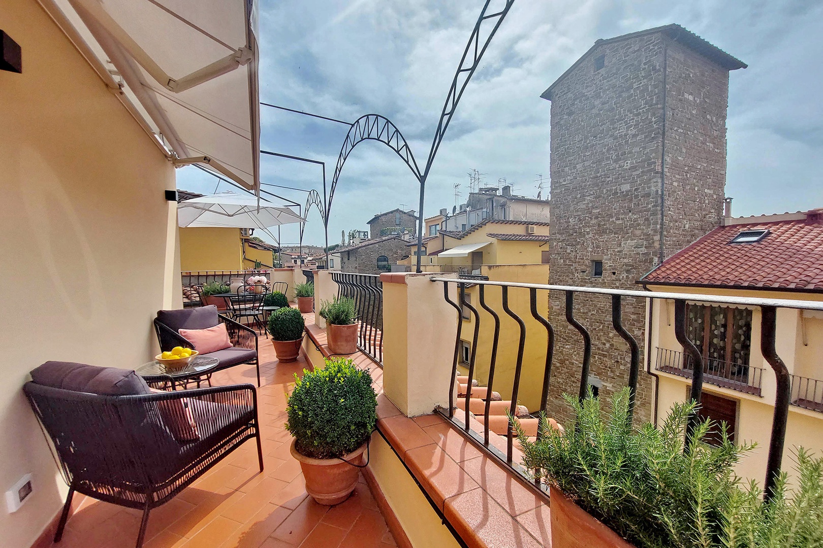 Enjoy quiet moments at home on the spacious balcony.