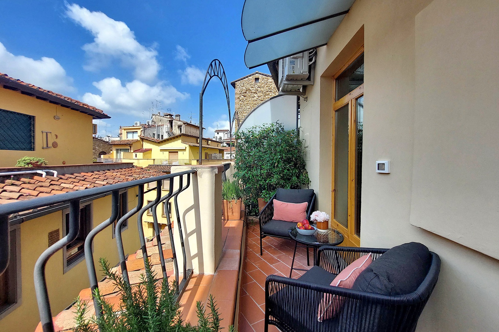 The balcony is the perfect spot to soak up the sun!