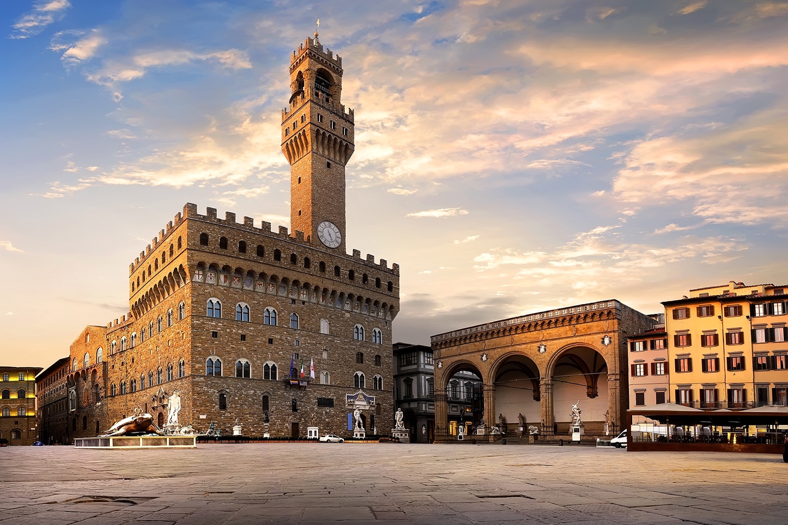 Piazza Signoria was the heart of Florence during the Renaissance. Everywhere you look find fascinating historical elements.