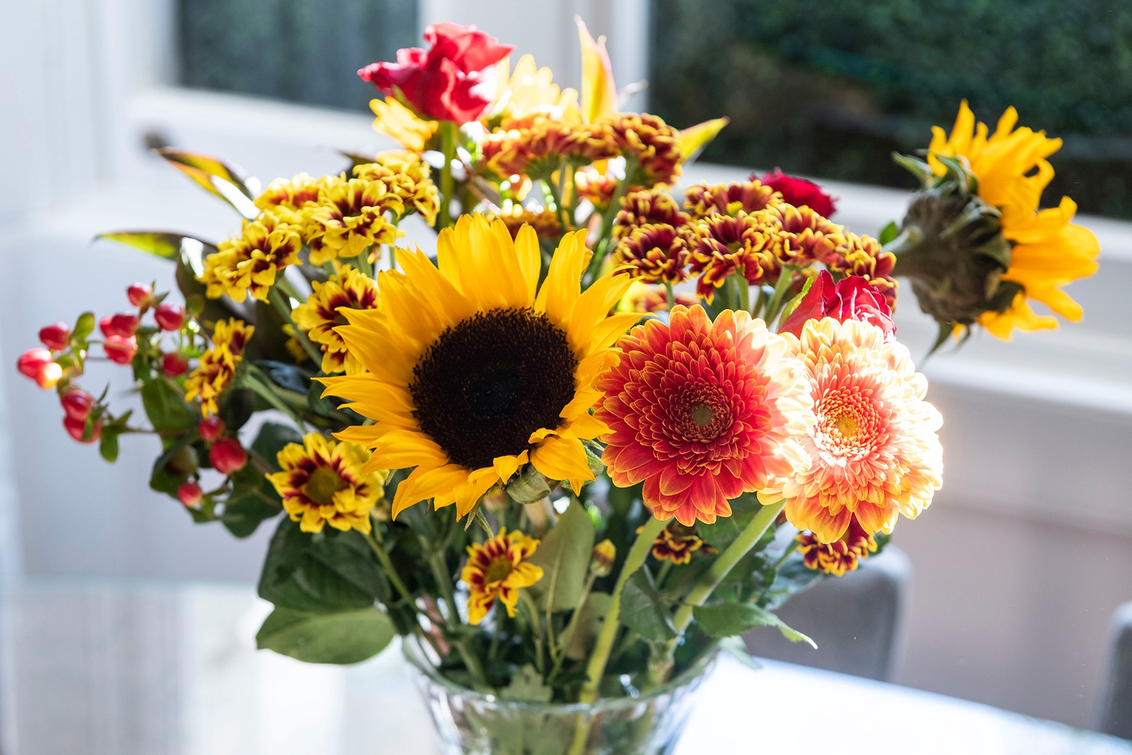 Stop by a local florist and enjoy your meals surrounded by beautiful flowers.