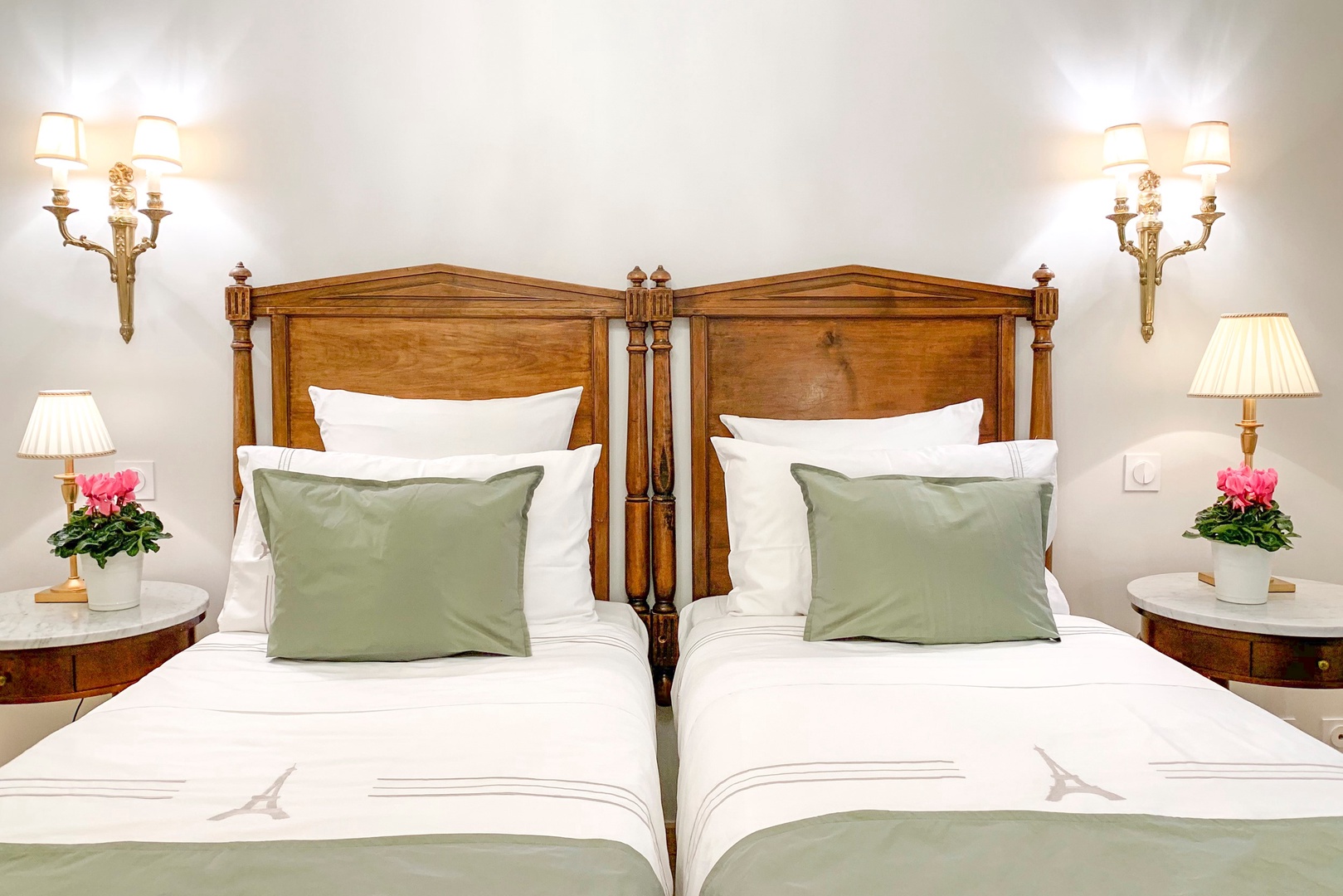 Get a good night's sleep in the luxury bedding.