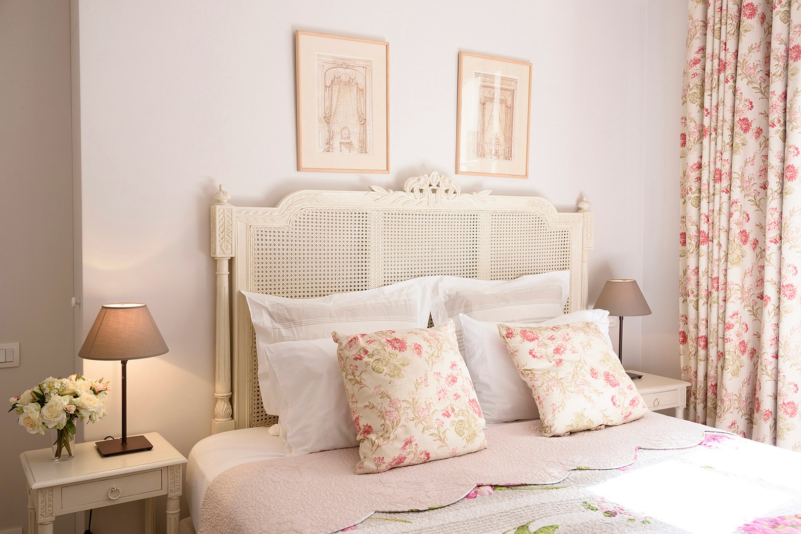 You will love the luxurious bedding and lovely décor.