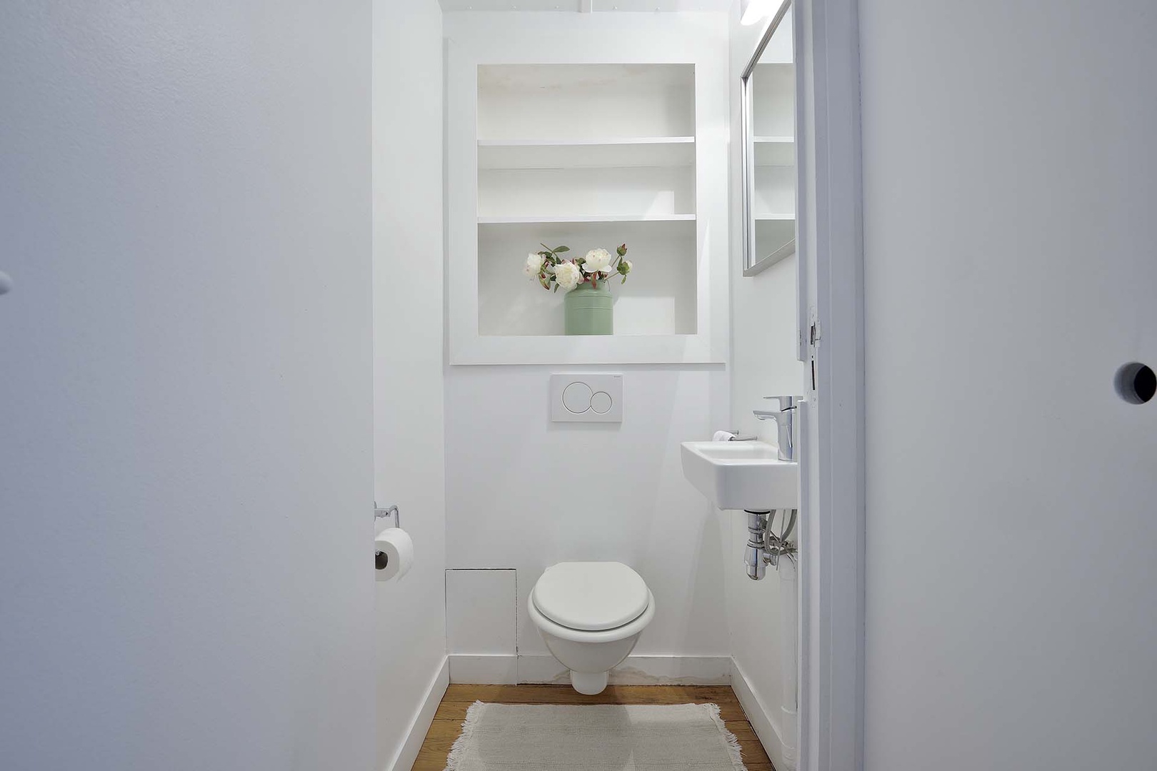 Toilet in a separate room - very common in Paris apartments.
