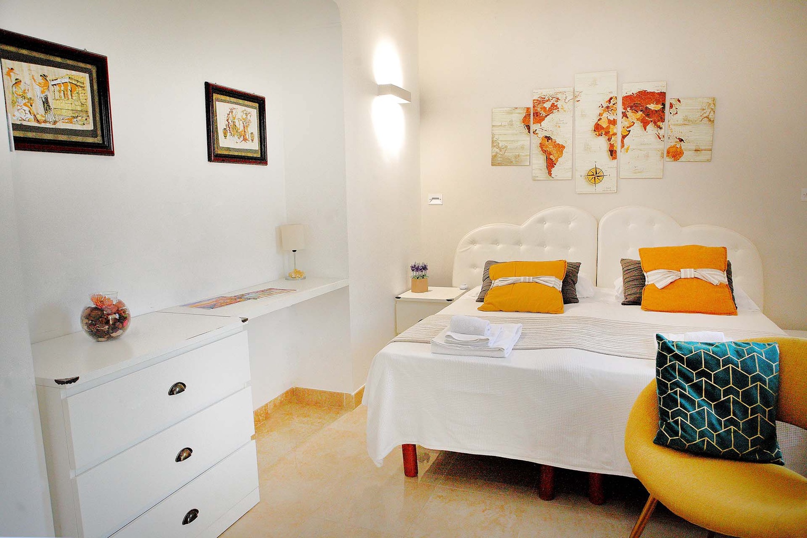 Bedroom 1 is a welcoming space.