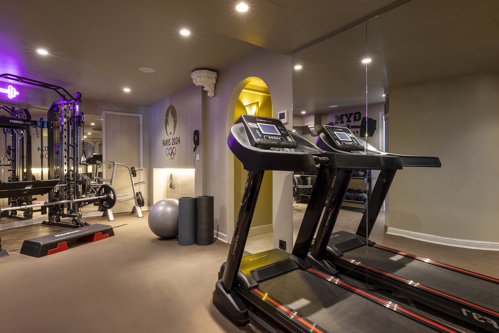 Vouvray features a private fitness room.
