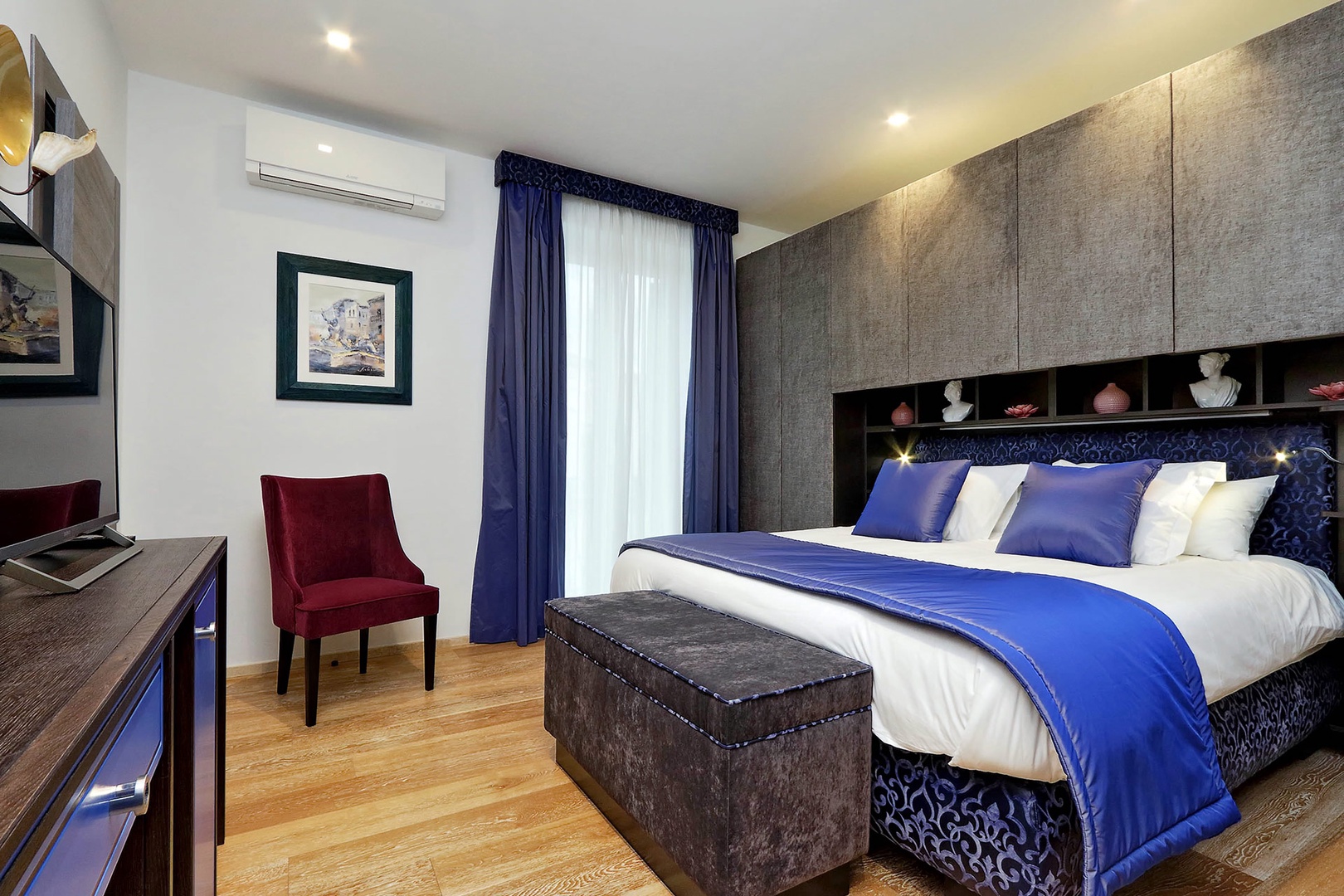 Spacious bedroom 2 has luxury amenities.