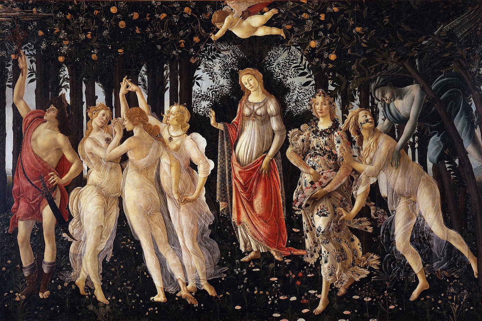 Primavera, Spring, by Sandro Botticelli