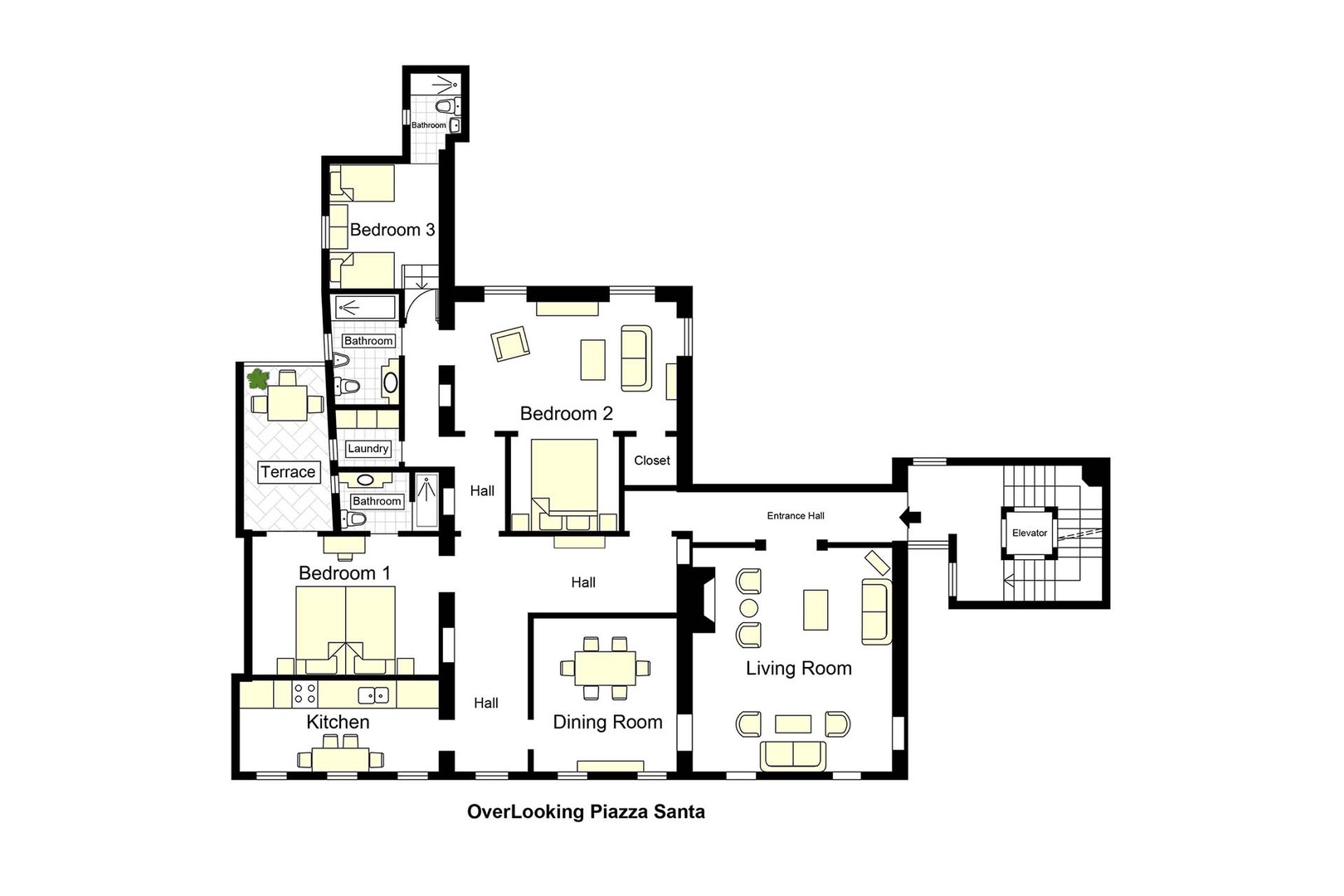 S Alcove floorplan