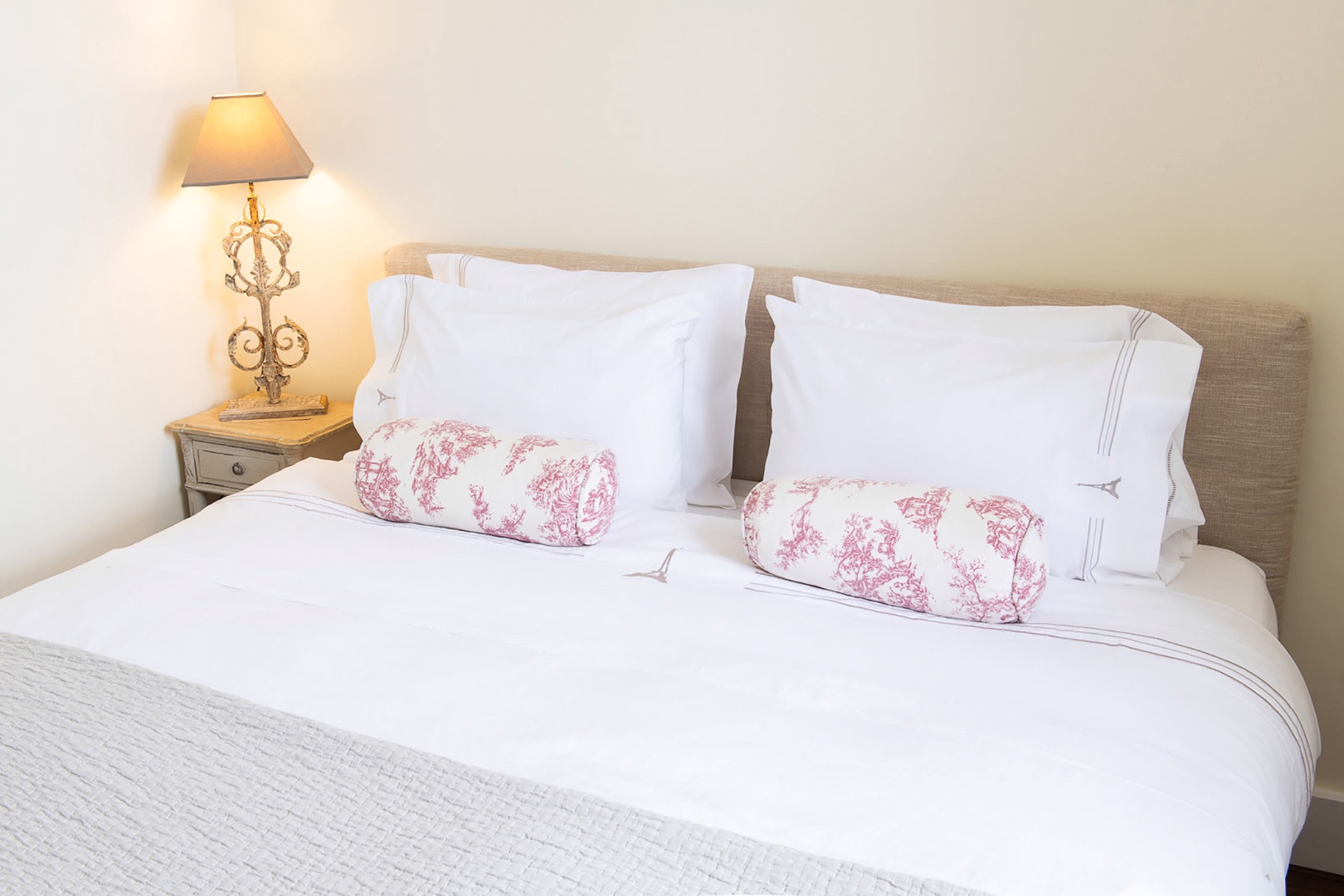 Bedside lamps for reading in bed.