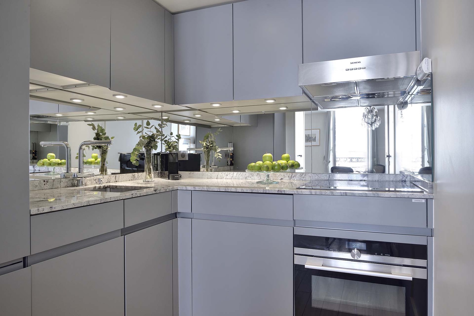 Sleek kitchen