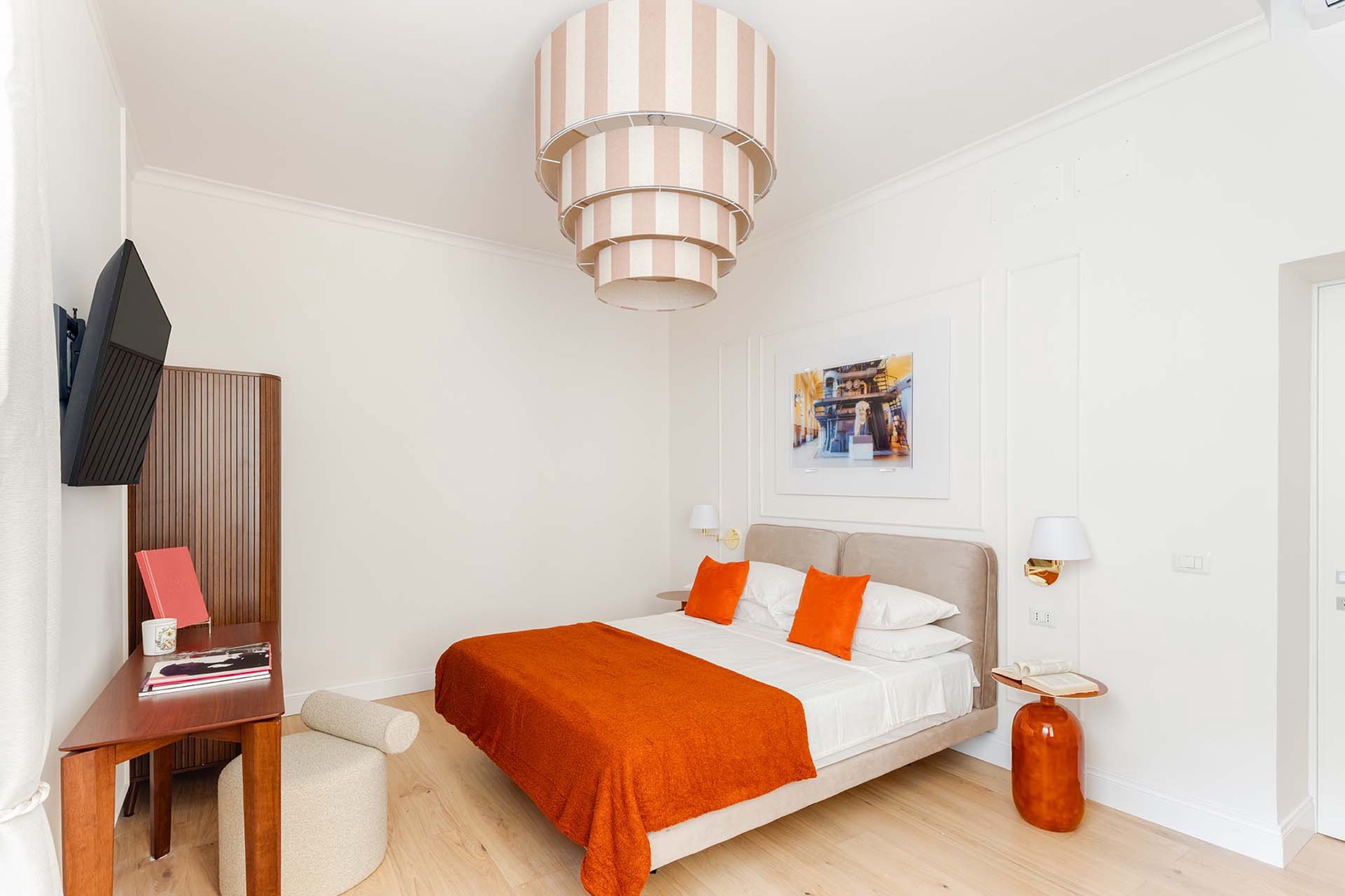 Wardrobes located in each bedroom.