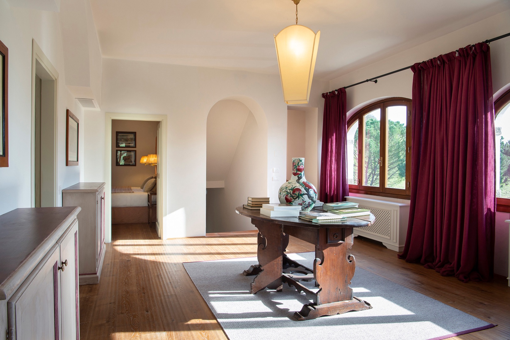 Upstairs landing has terrific views as do all the upper bedrooms.