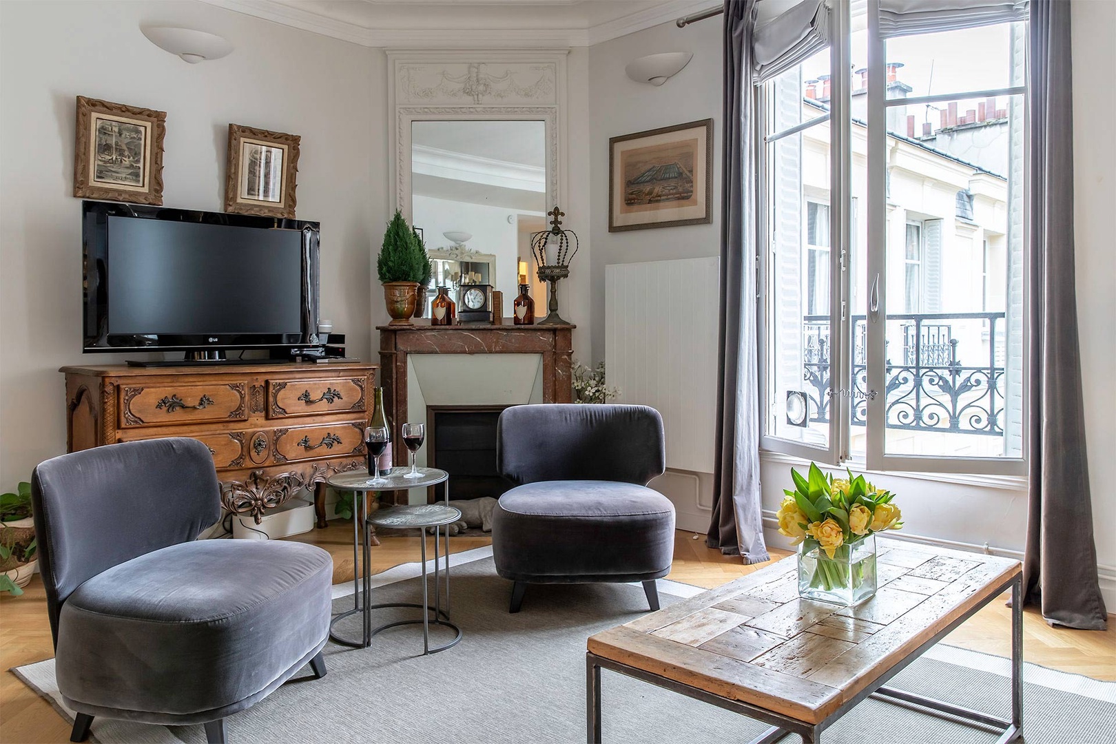 Charming living room for spending time with family and friends.