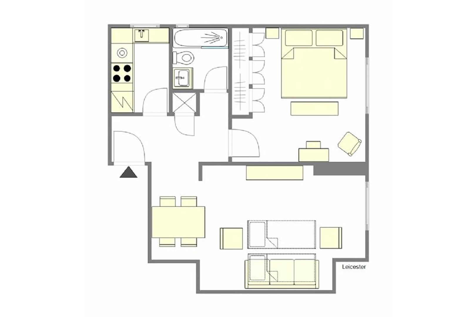 Leicester floorplan.