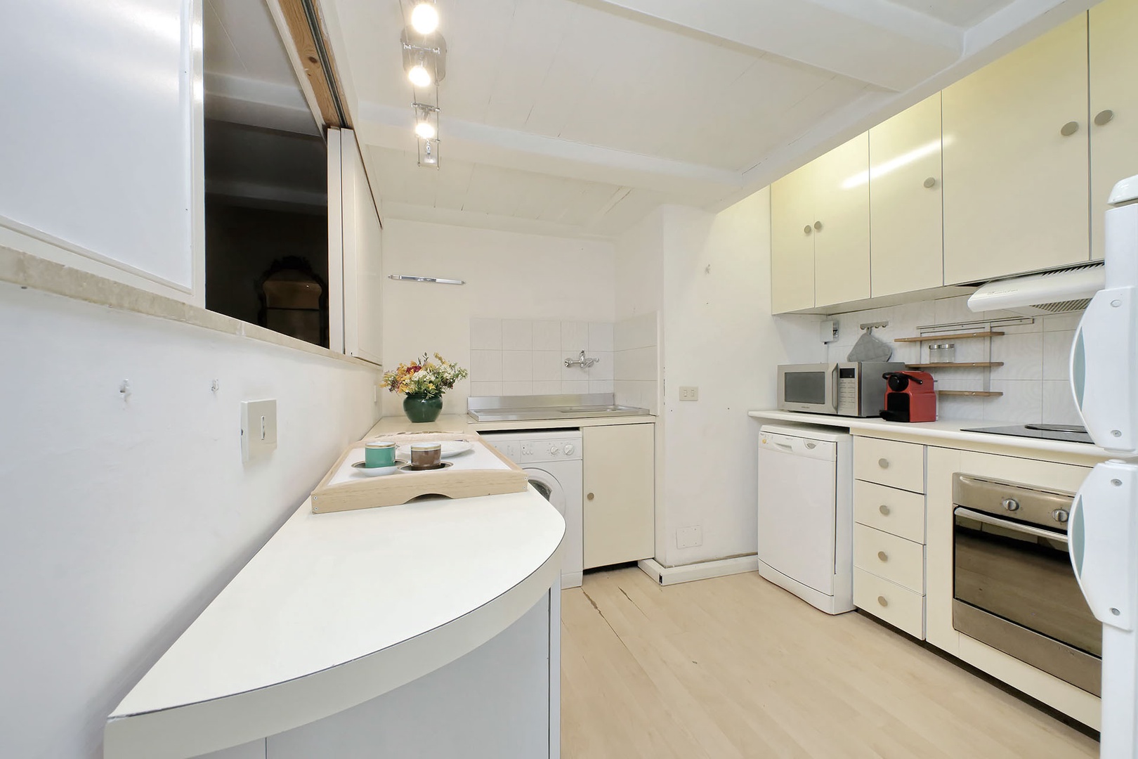 Plenty of prep space in the kitchen.