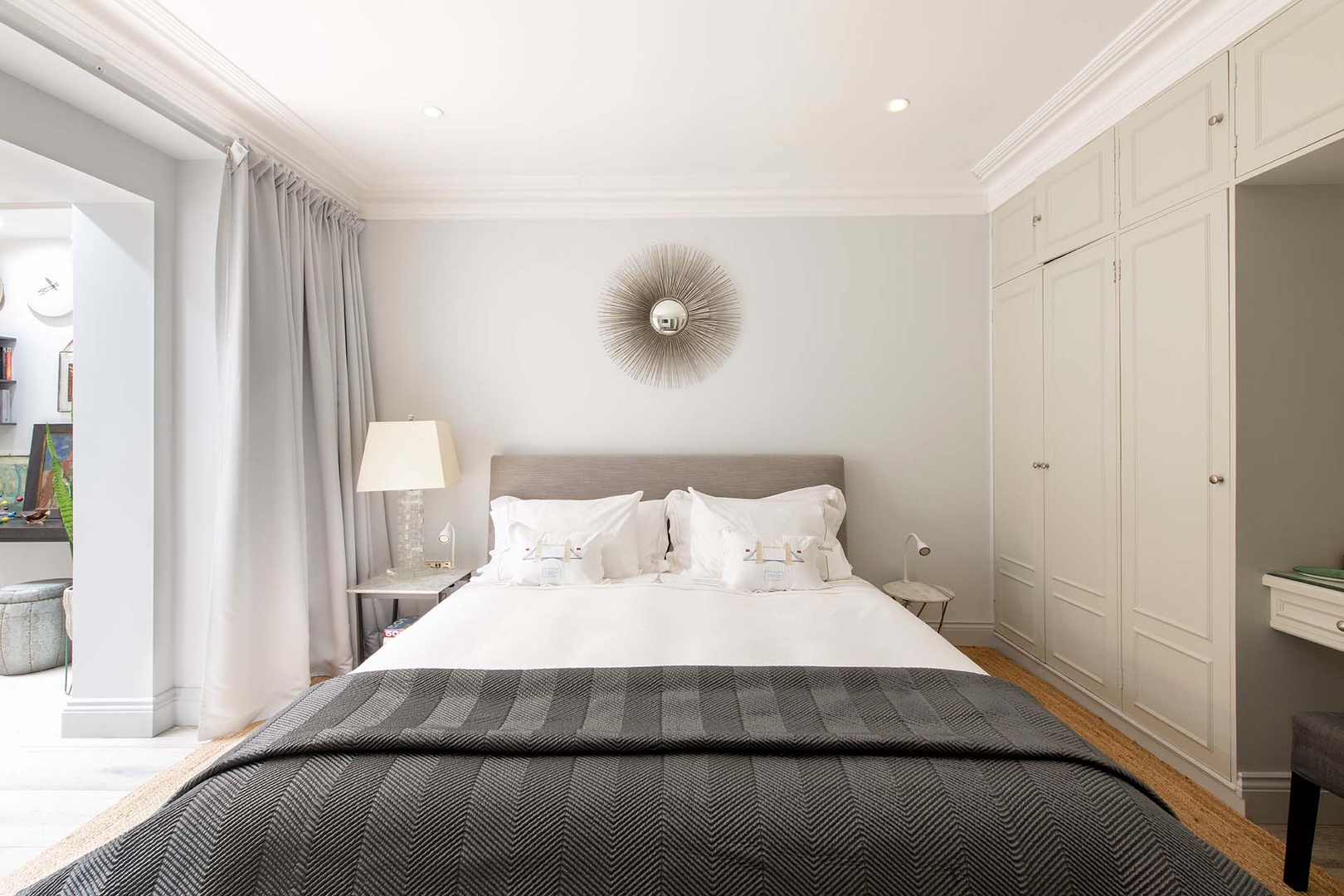 Two stunning bedrooms offer a comfortable stay.