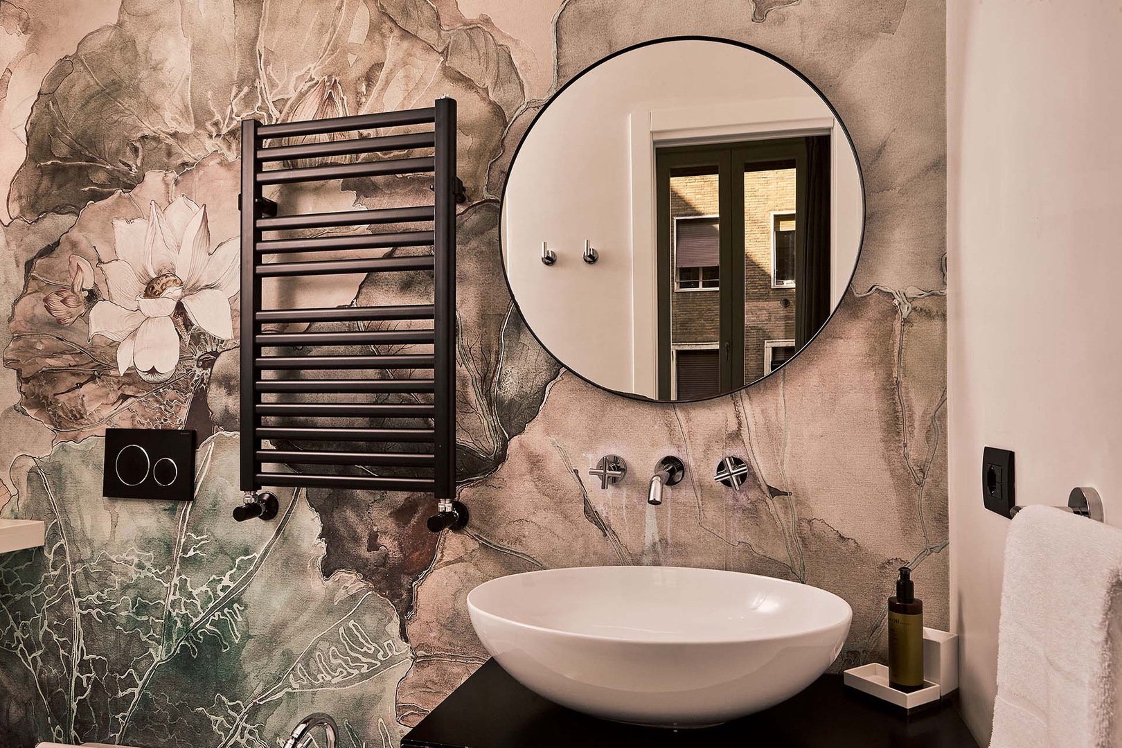 Gorgeous modern details in bathroom 1.