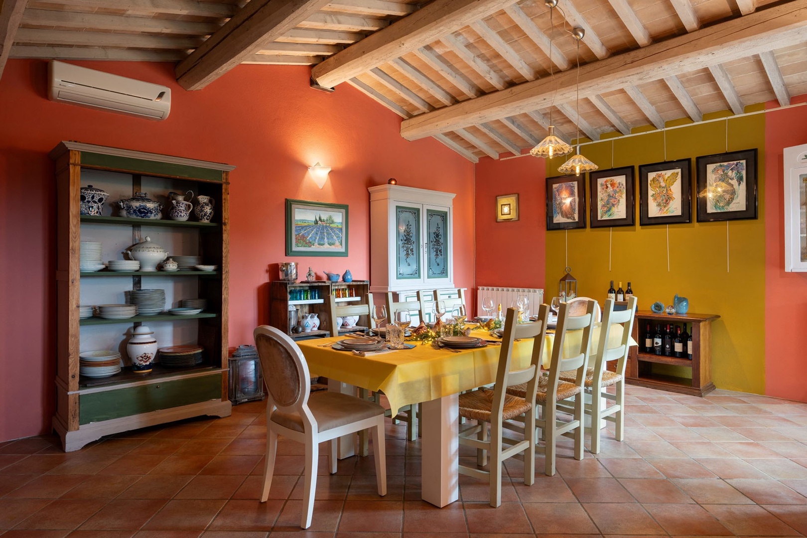 Private kitchen and a dining room, exclusively for villa guests, within a one minute walk
