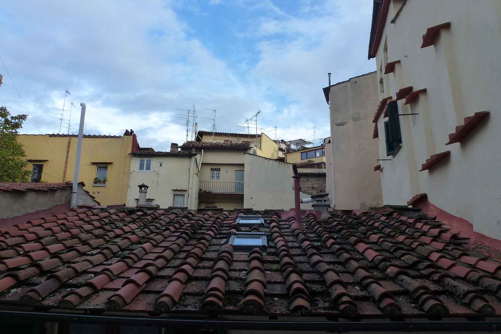 Timeless view over terracotta rooftops