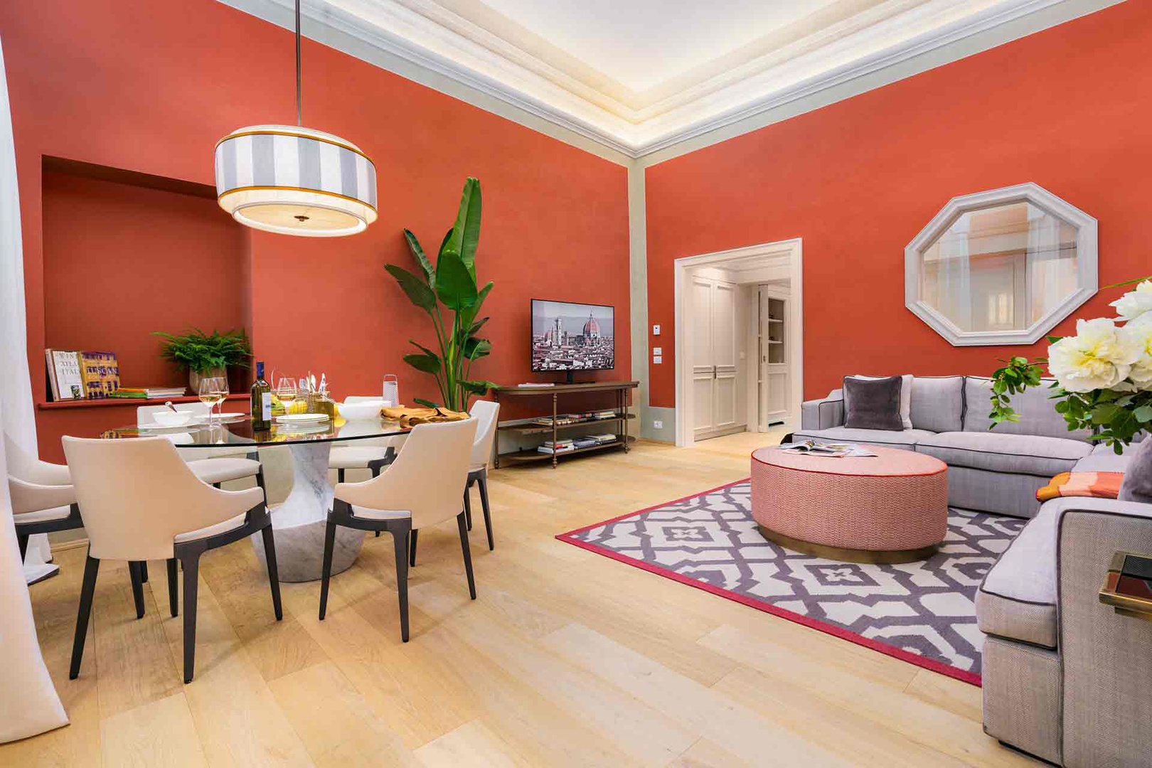 You'll love gathering with your group in this vibrant open-plan space.