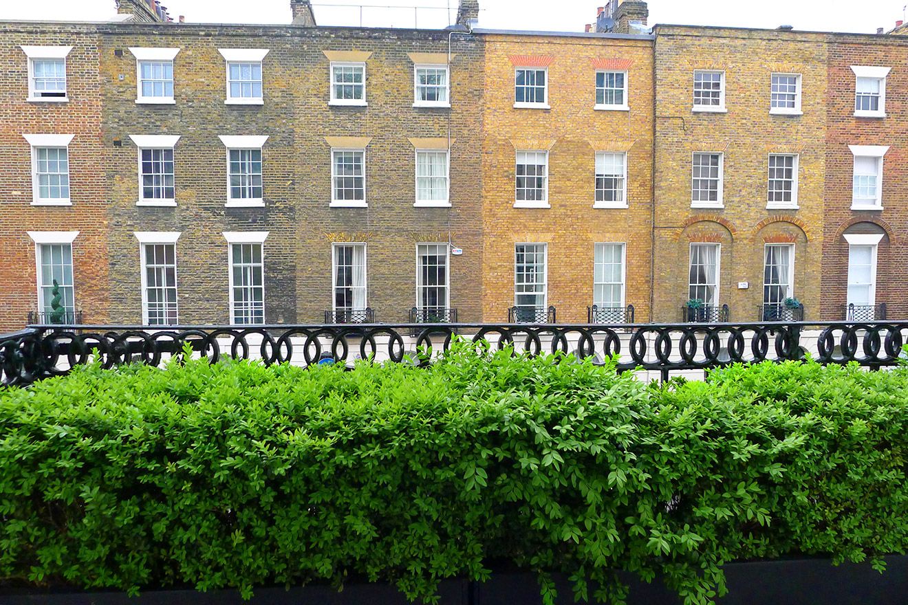 Perfect row of charming London homes in Belgravia