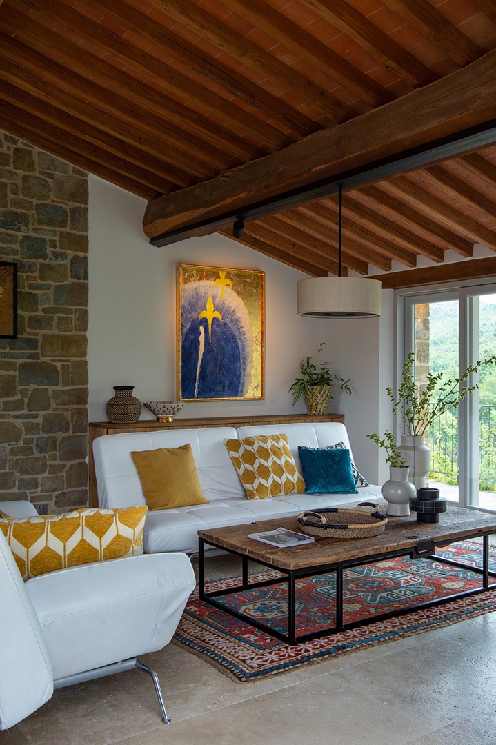 Beautifully decorated living room on the first floor