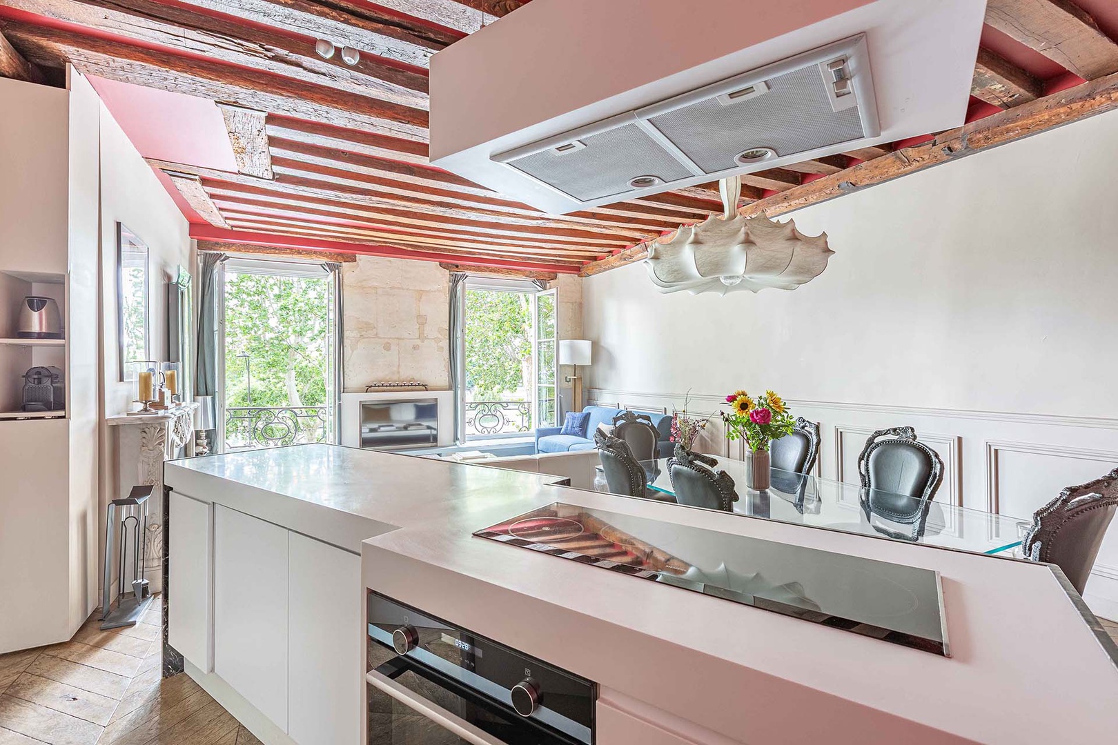 The kitchen is fully equipped with everything you need.