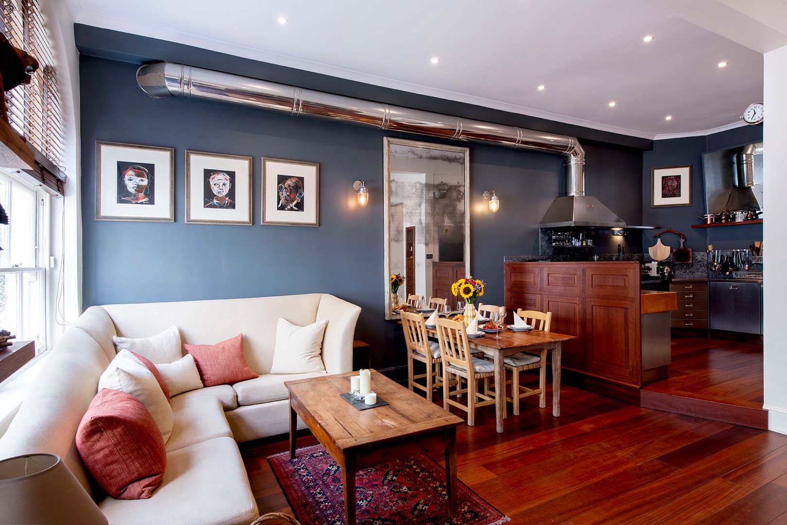 Open plan is ideal for spending time with family and friends.