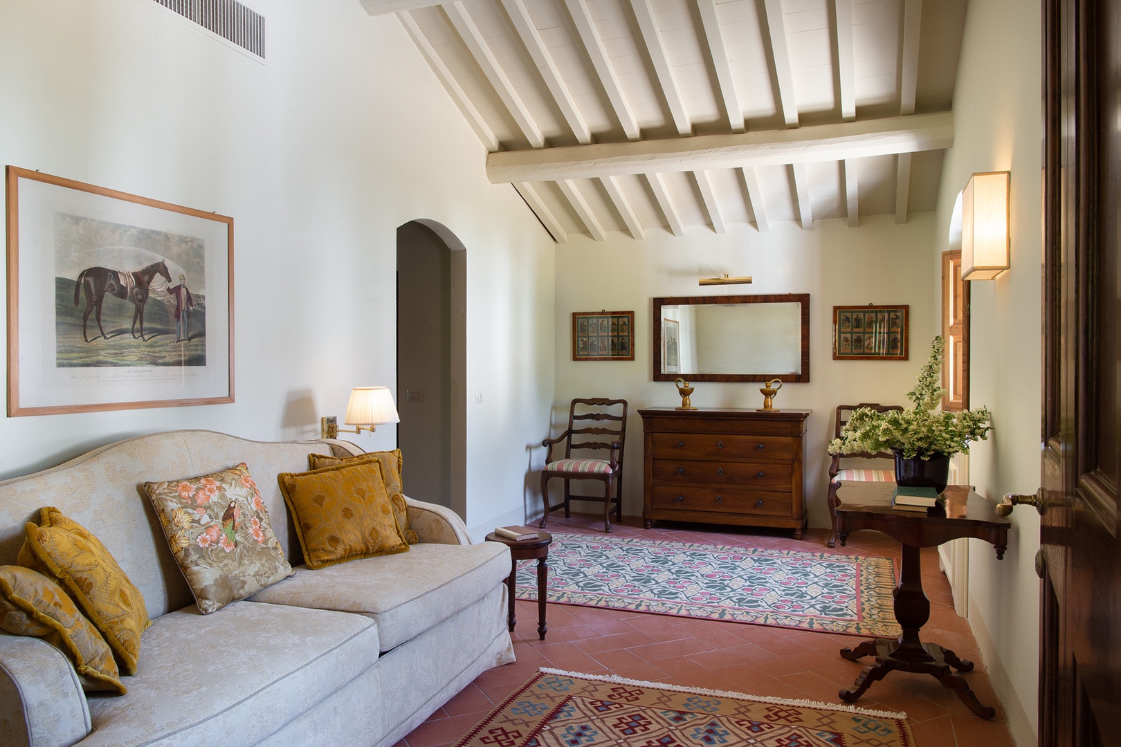 Living room on second floor.