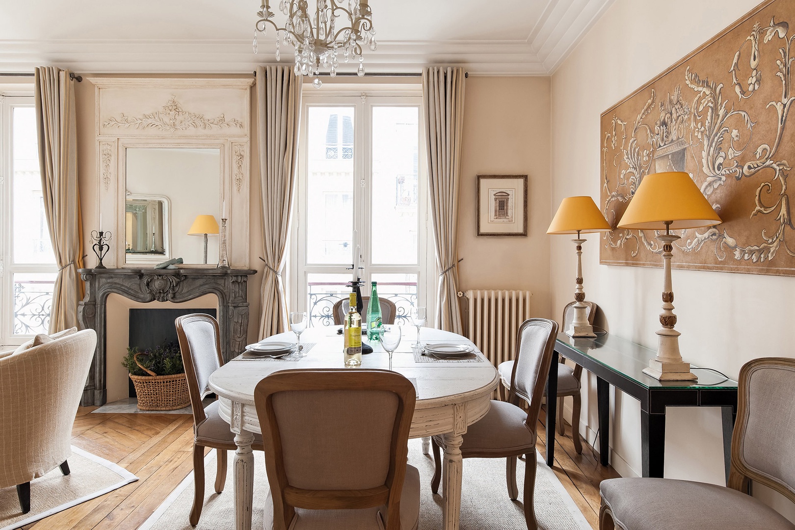 Enjoy meals in the comfort of your own Parisian apartment.