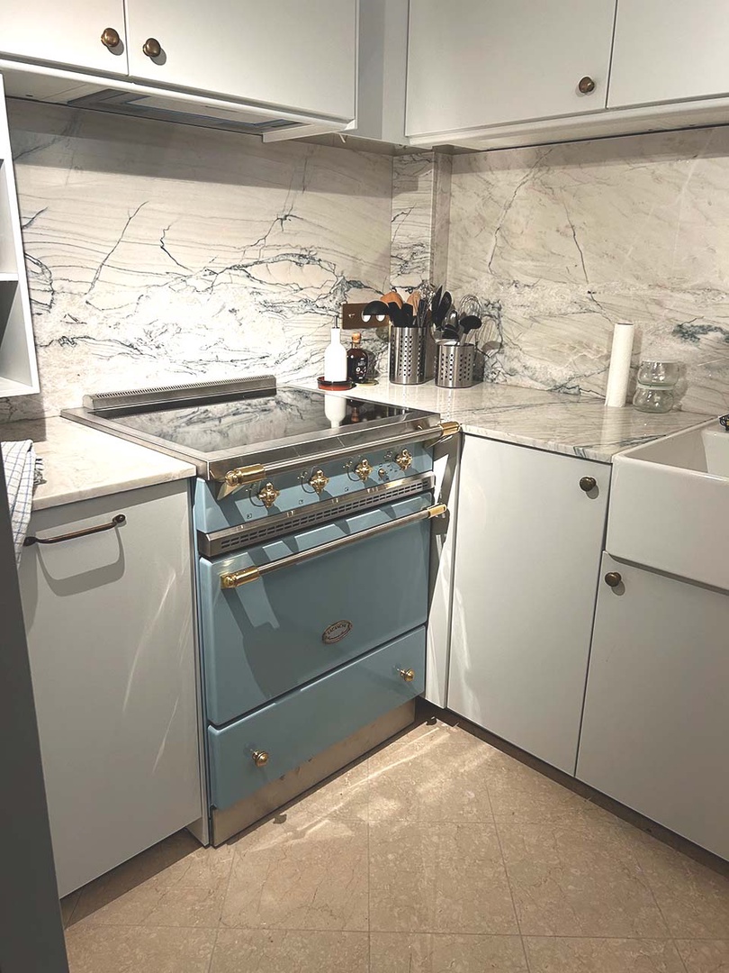 Visit the local markets and enjoy cooking at home in the modern kitchen.