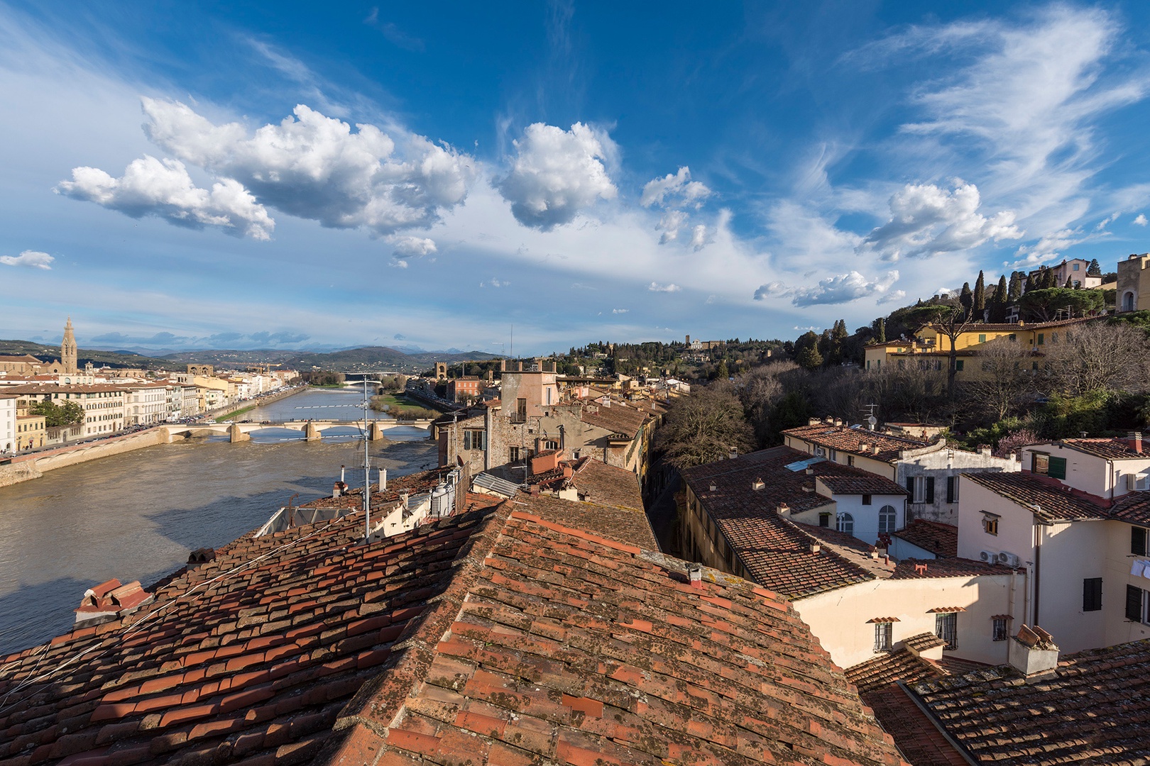 Panoramic views from the apartment never cease to impress.