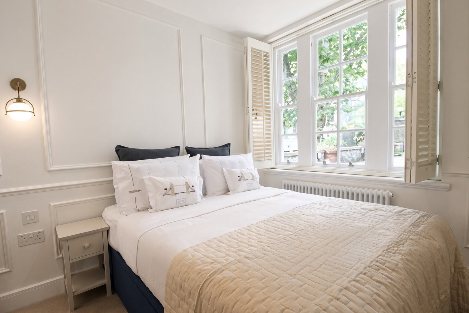 Bedroom 1 has twin beds that can be prepared together or separate.