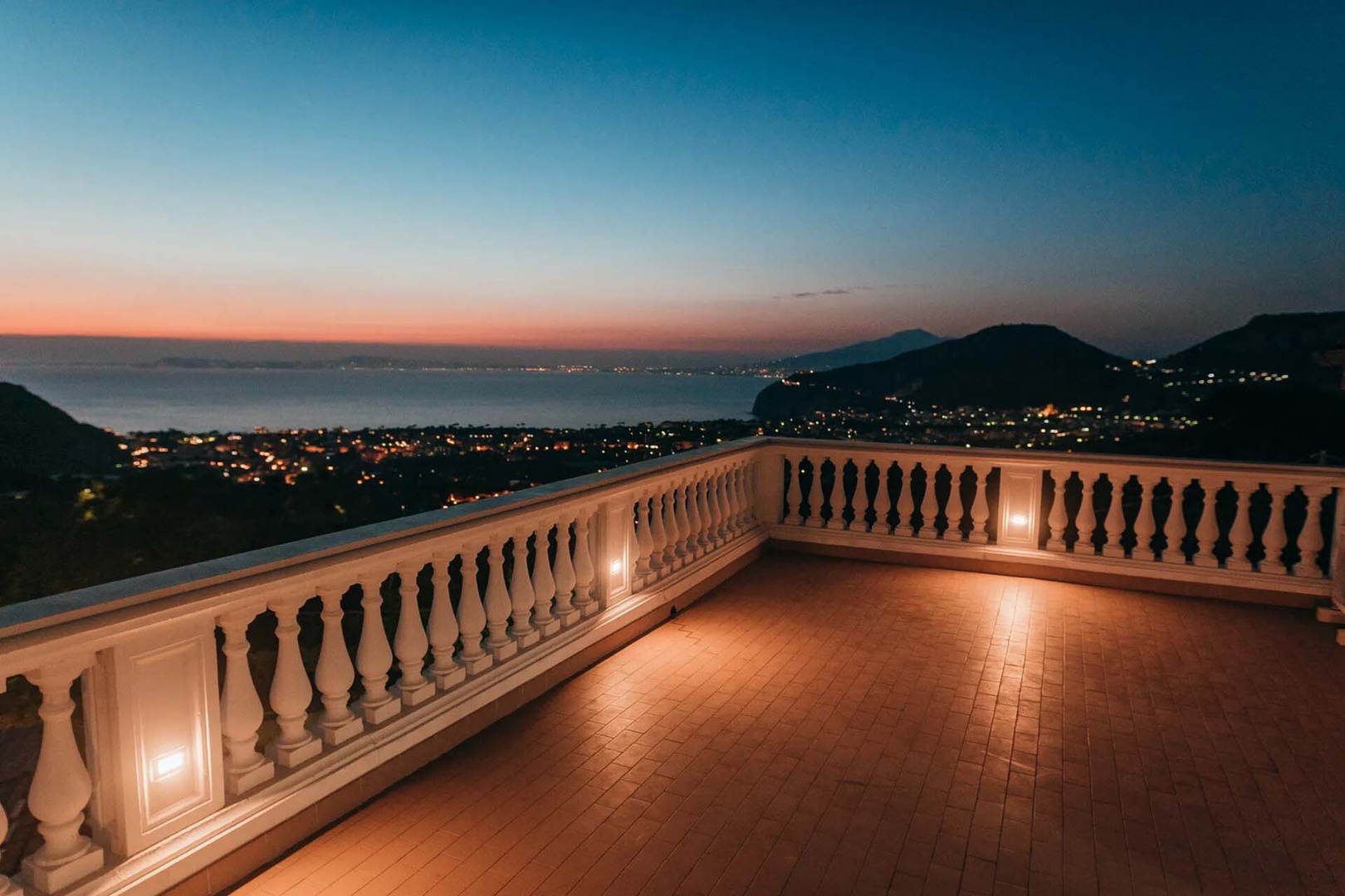 Magical night views from the Villa Lantana.